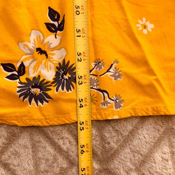JAPNA | Yellow Floral Racerback Summer Maxi Dress | Sz S - Picture 12 of 15